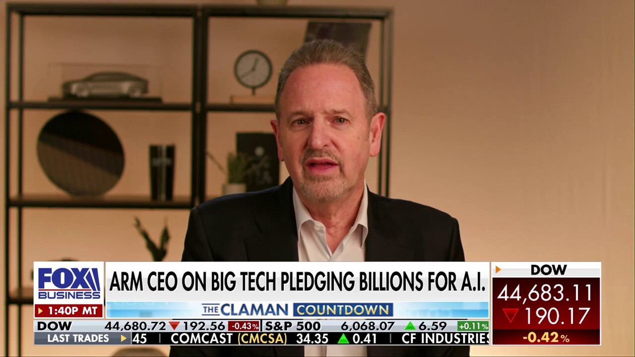  Arm CEO Rene Haas discusses Big Tech pledging billions for AI on 'The Claman Countdown.'