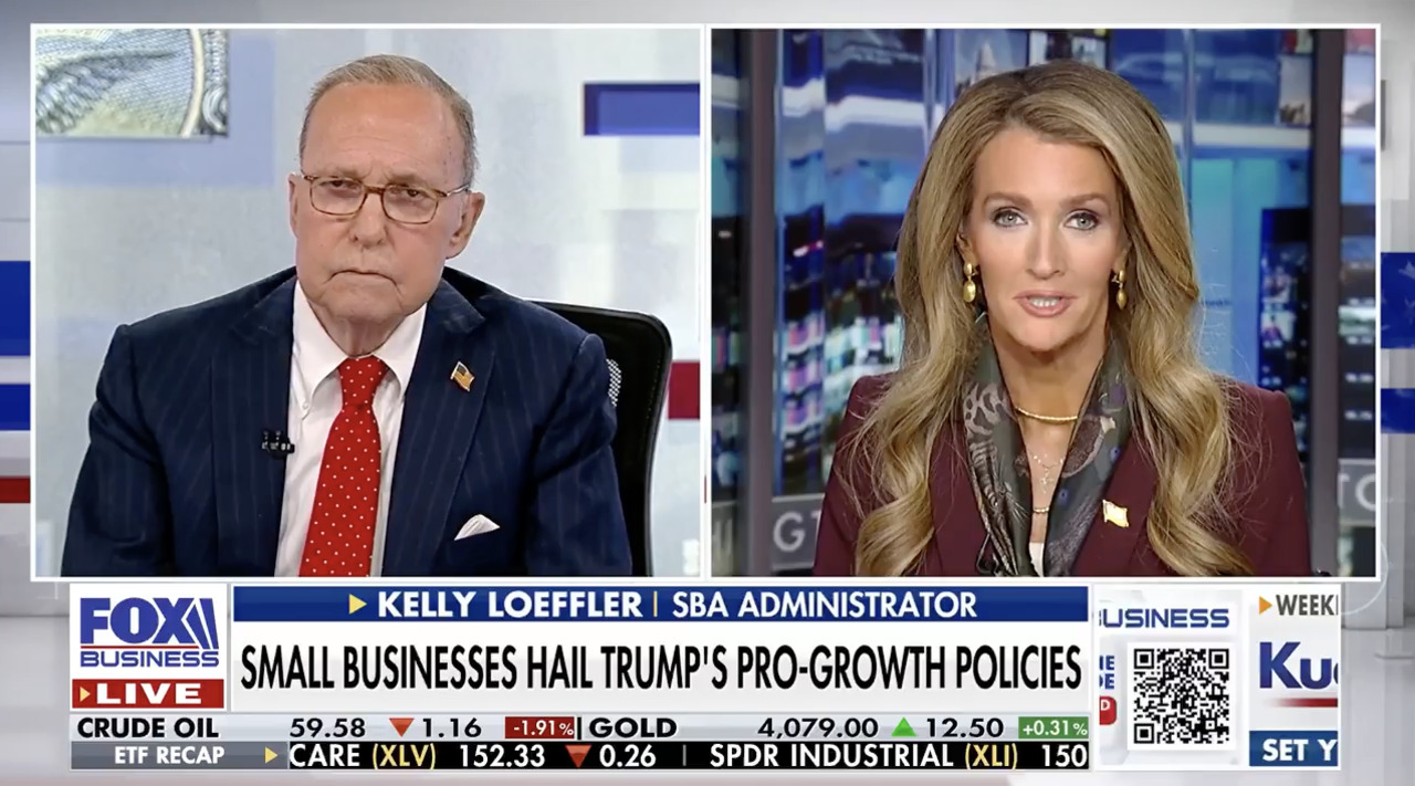 Small Business Administration Administrator Kelly Loeffler touts how President Donald Trump's economic policies create jobs and benefit small businesses on ‘Kudlow.’