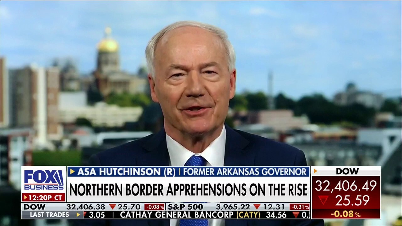 Former Arkansas Gov. Asa Hutchinson urges the Biden administration to address the fentanyl crisis at the southern border on 'The Big Money Show.'