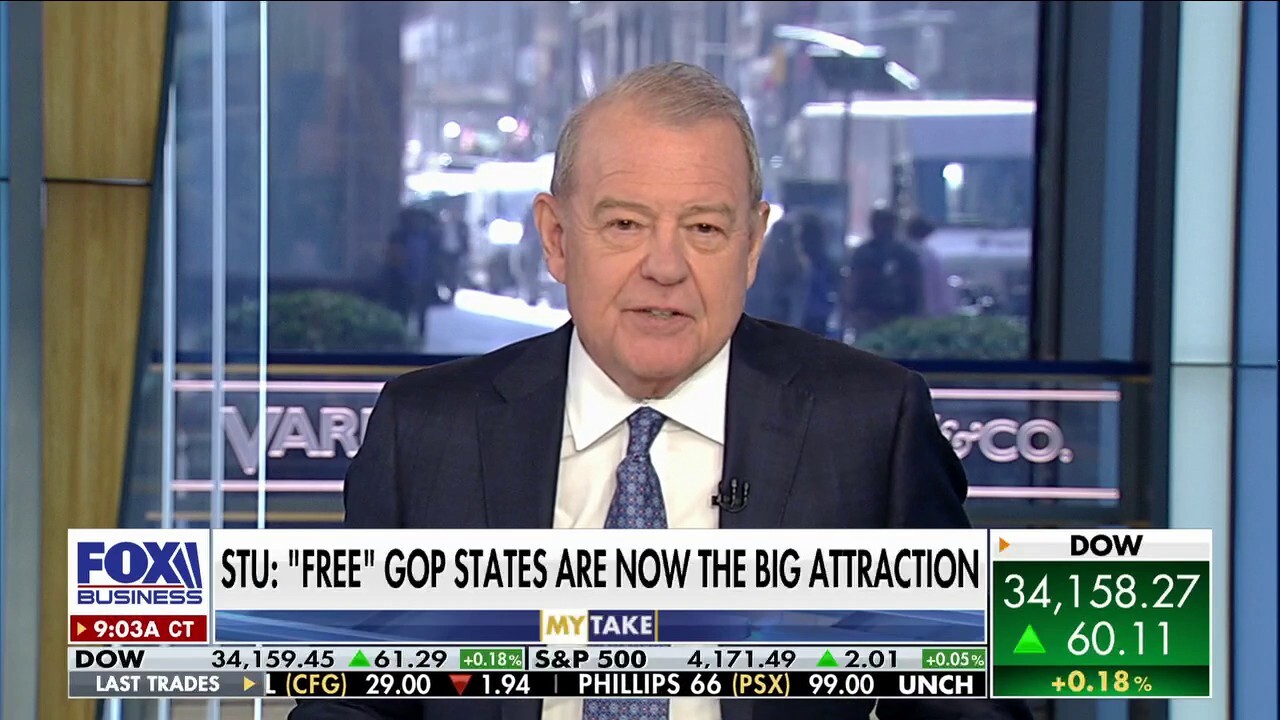 Varney & Co. host Stuart Varney argues the exodus out of blue states like California and New York is picking up steam due to high taxes, regulations, and their political culture.