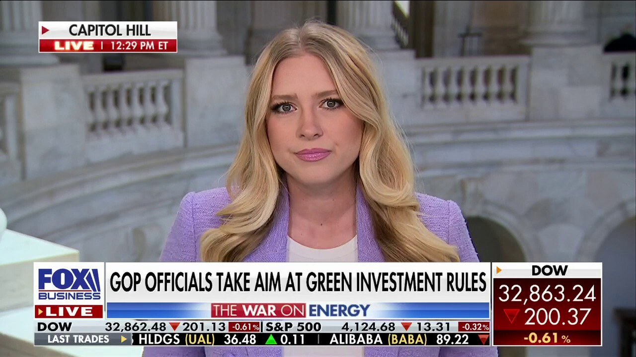 FOX Business correspondent Hillary Vaughn reports on Republican officials' pushback against green investment rules and ESG firms. 