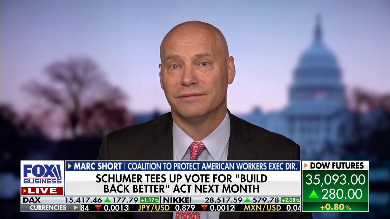 Former Pence chief of staff Marc Short discusses Senate Majority Leader Chuck Schumer making promises to hold the vote on Biden’s spending bill. 