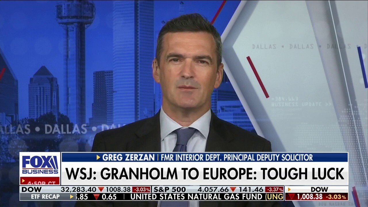 Former Interior Dept. Principal Deputy Solicitor Greg Zerzan discusses how the U.S. is encouraging oil companies to reduce fuel exports to Europe on ‘Fox Business Tonight.’