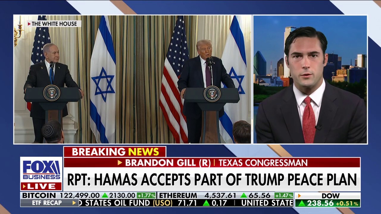 It’s up to Hamas if they want long-term peace, Rep. Brandon Gill says 