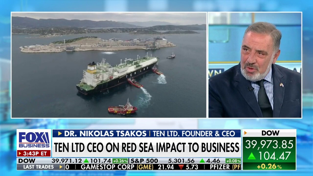  Ten LTD. Founder and CEO Dr. Nikolas Tsakos discusses rerouting to avoid the Red Sea amid Middle East tensions on 'The Claman Countdown.' 