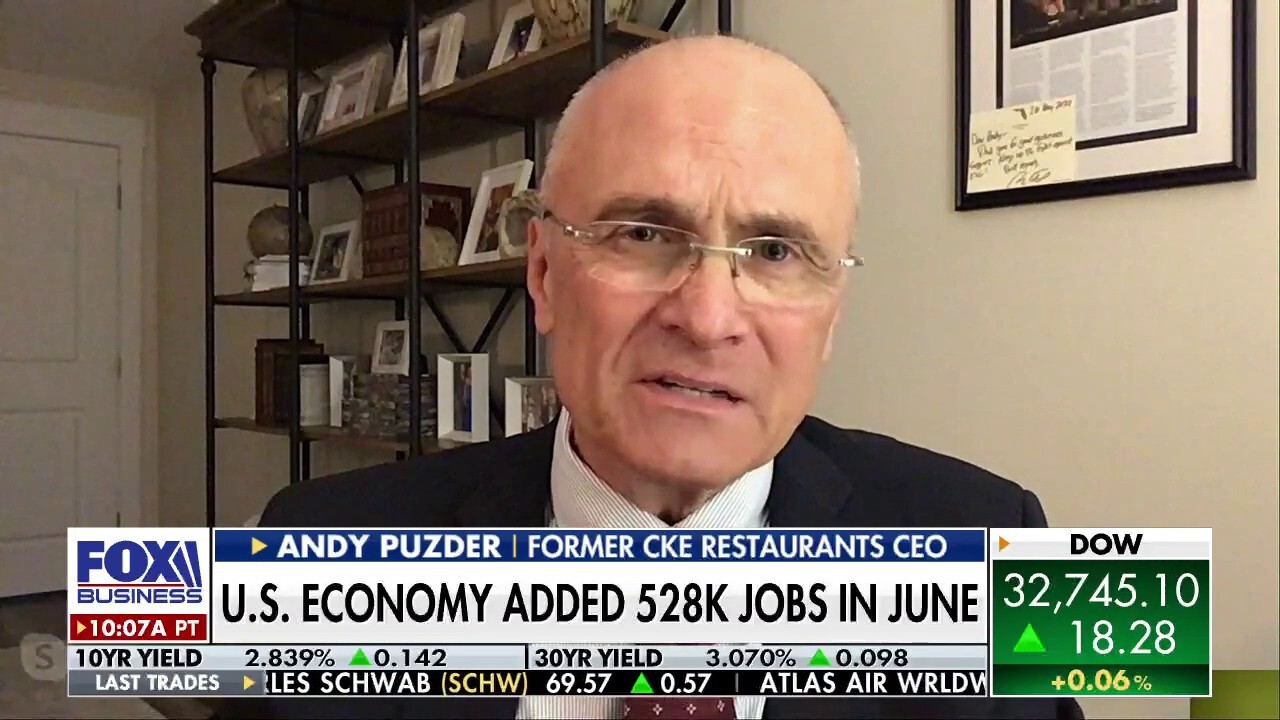 Andy Puzder: July jobs report masking a labor participation problem