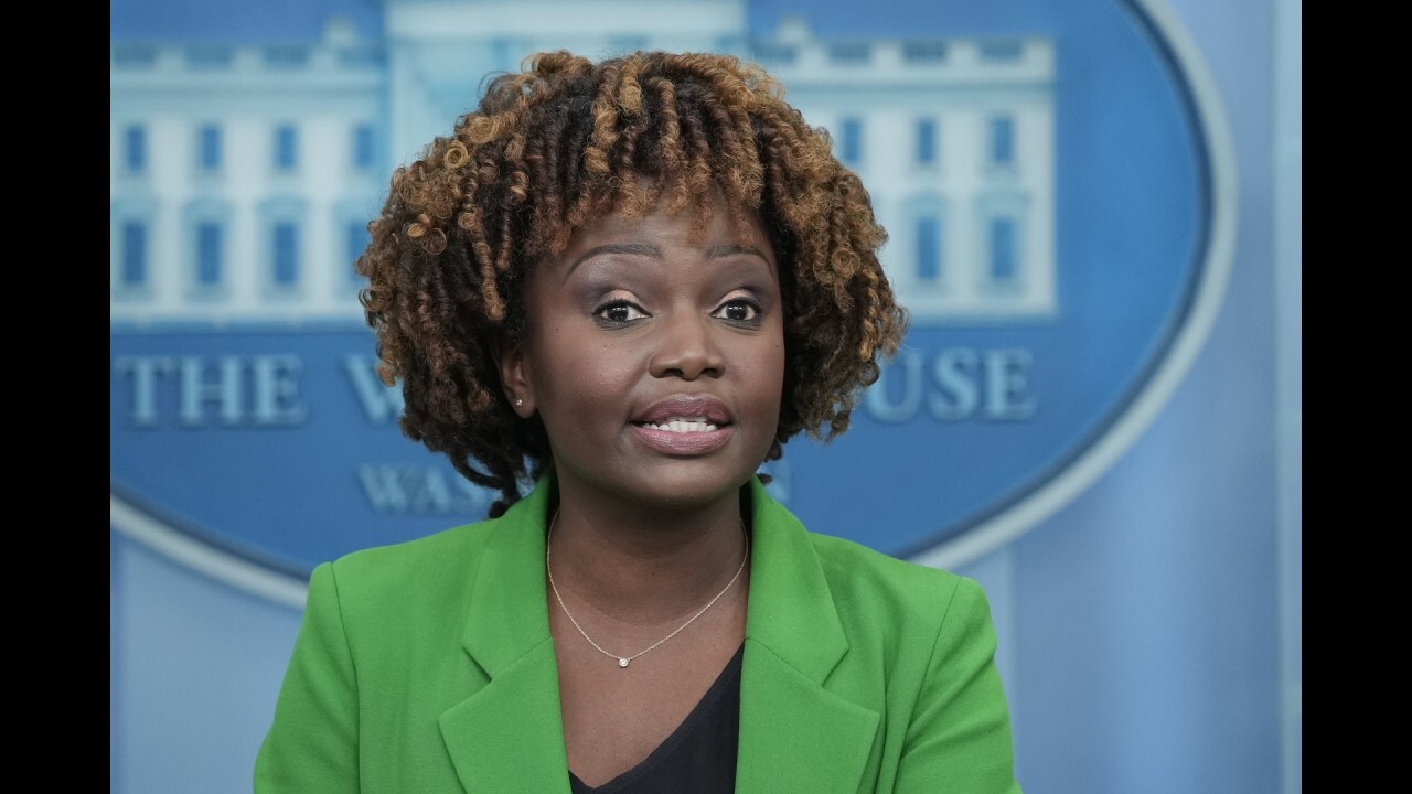White House press secretary Karine Jean-Pierre on Thursday criticized Florida Gov. Ron DeSantis as President Biden visits the Sunshine State, saying, "I would not get into a fight with Mickey Mouse," a reference to DeSantis' Disney crackdown.