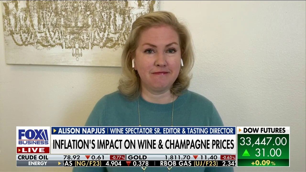 Wine Spectator senior editor Alison Napjus provides professional analysis of inflation’s impact on wine and champagne prices nationwide on ‘Mornings with Maria.’