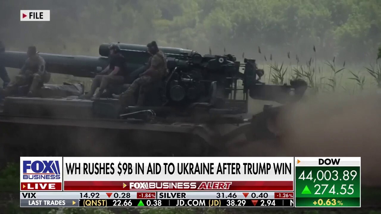 White House sends $9 billion in aid to Ukraine following Trump win