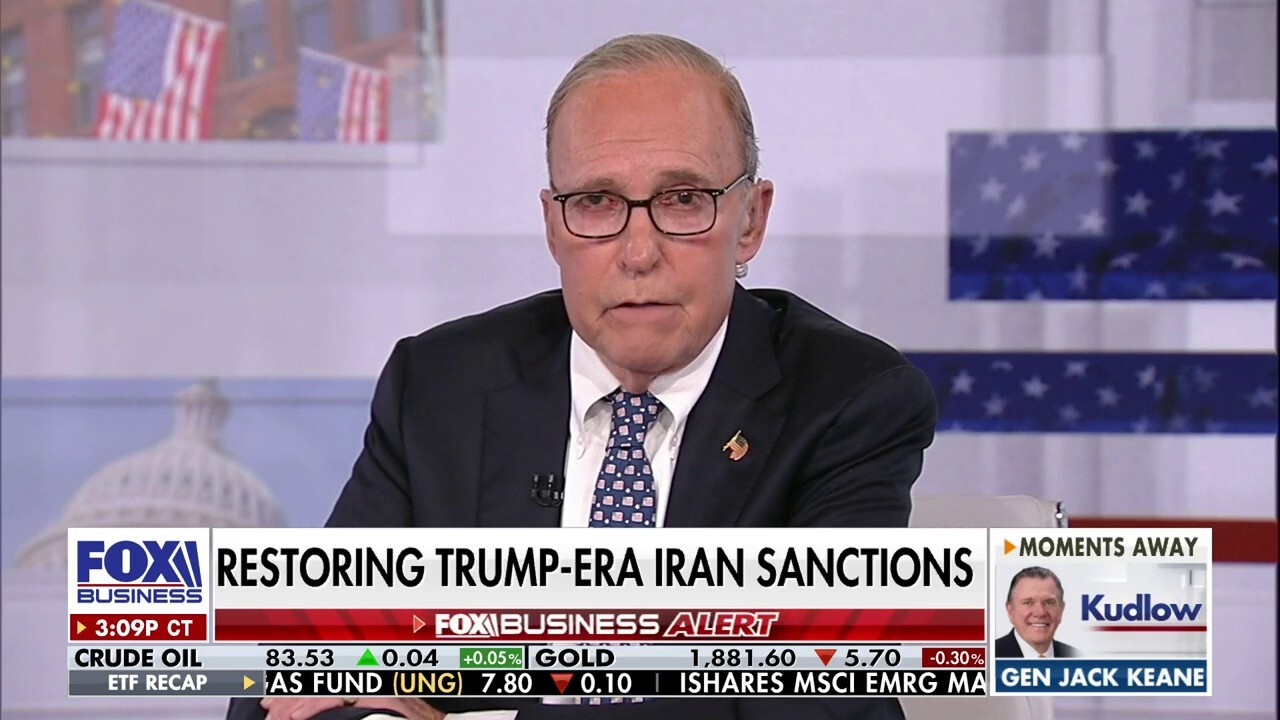 FOX Business host Larry Kudlow calls out the relaxation of sanctions on Iran before Hamas' attack on Israel on 'Kudlow.'