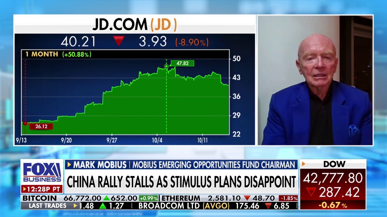 Emerging markets guru Mark Mobius remains bullish on China despite stimulus letdown