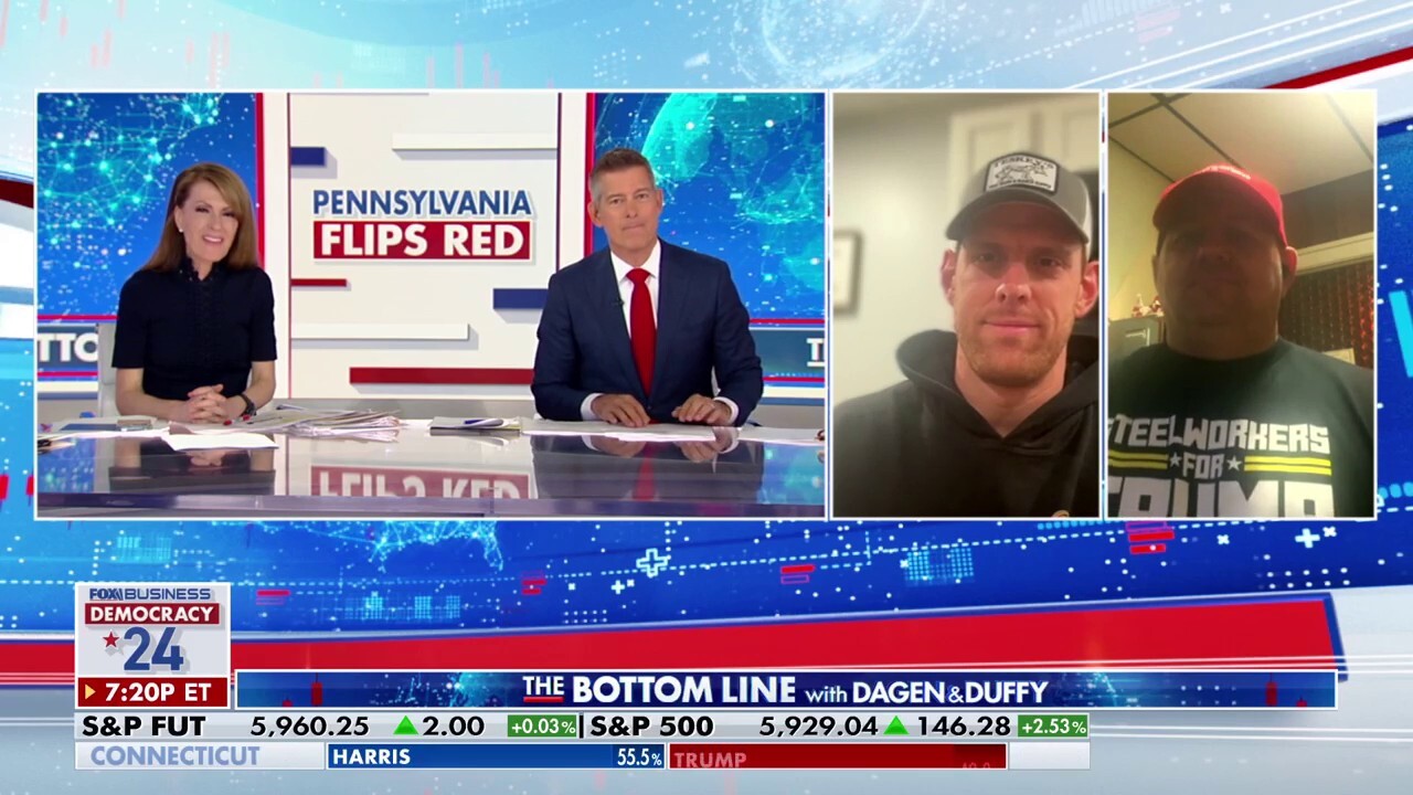 Pennsylvania steelworkers Brian Pavlack and Josh Rockwell react to President-elect Trump's win in the Keystone State on 'The Bottom Line.'