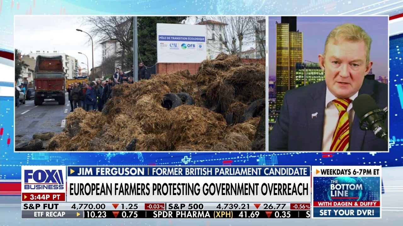 Freedom Train International founder Jim Ferguson tells 'The Bottom Line' why farmers in France and Germany are protesting against government overreach. 