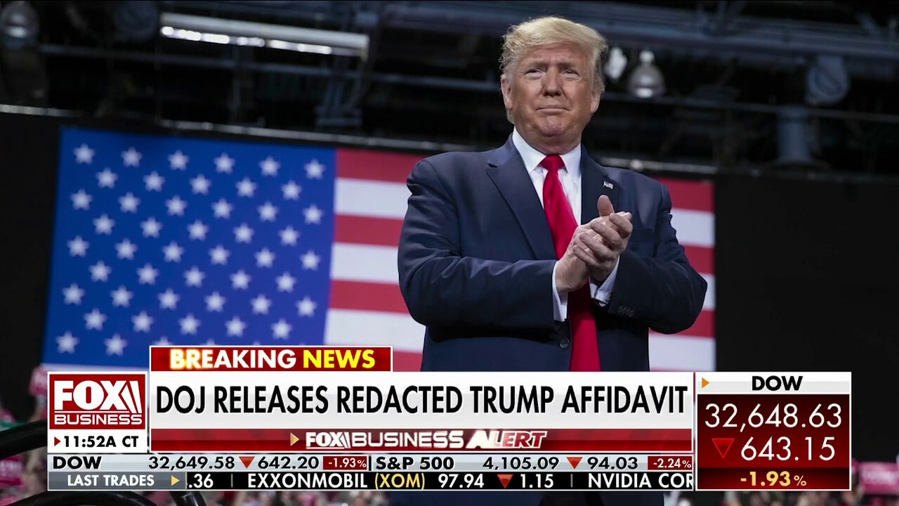 DOJ releases redacted Mar-a-Lago affidavit for search of Trump's home 