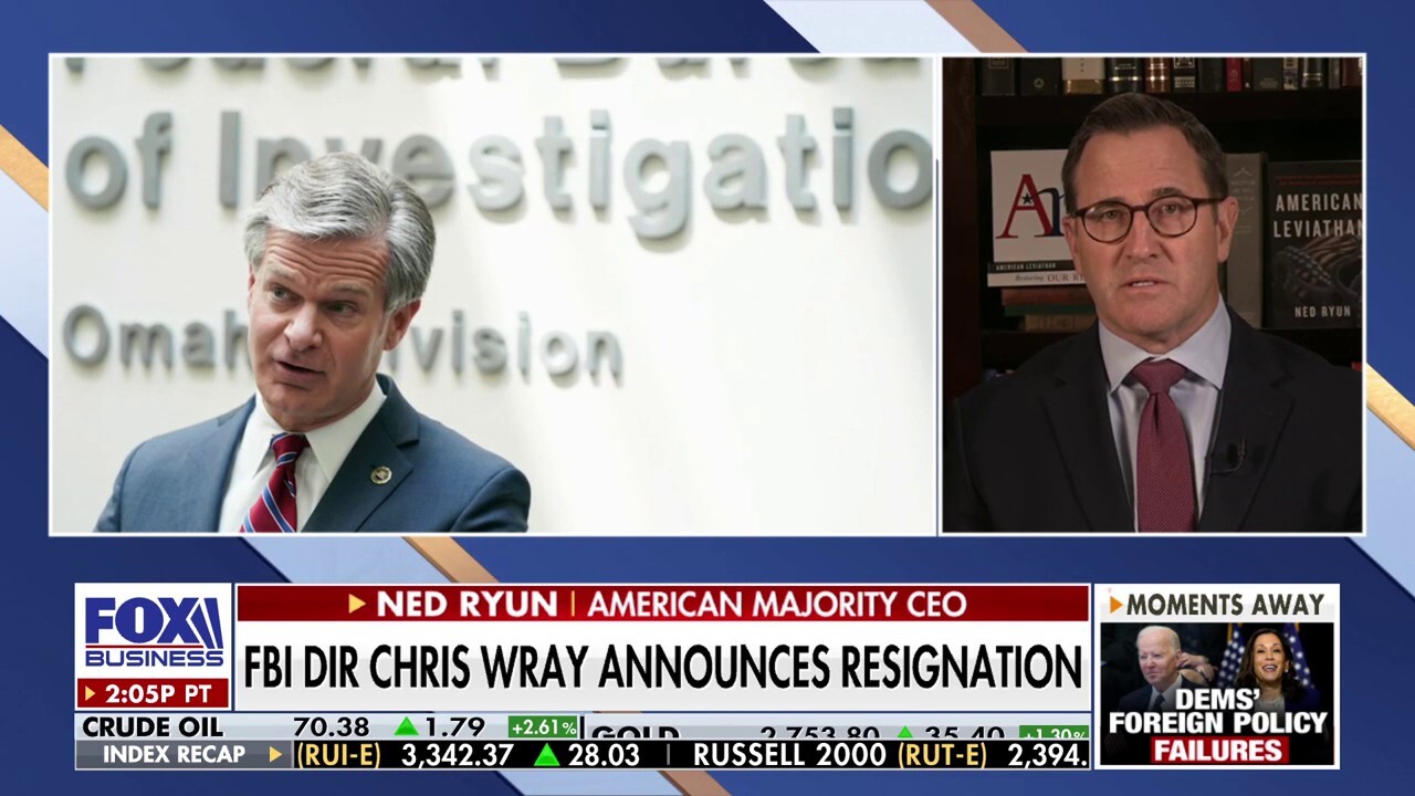 Christopher Wray saw the proverbial handwriting on the wall, says Ned Ryun