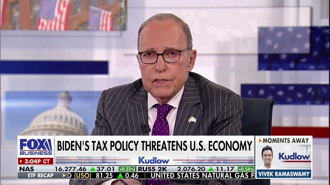 Larry Kudlow: All Biden does is say he will raise taxes