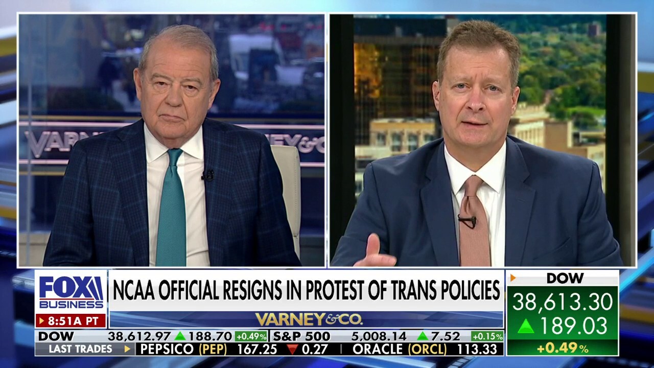 Former NCAA board member Bill Bock joins ‘Varney & Co.’ to discuss sportscaster Bob Costas' recent pushback on trans athletes in women’s sports.