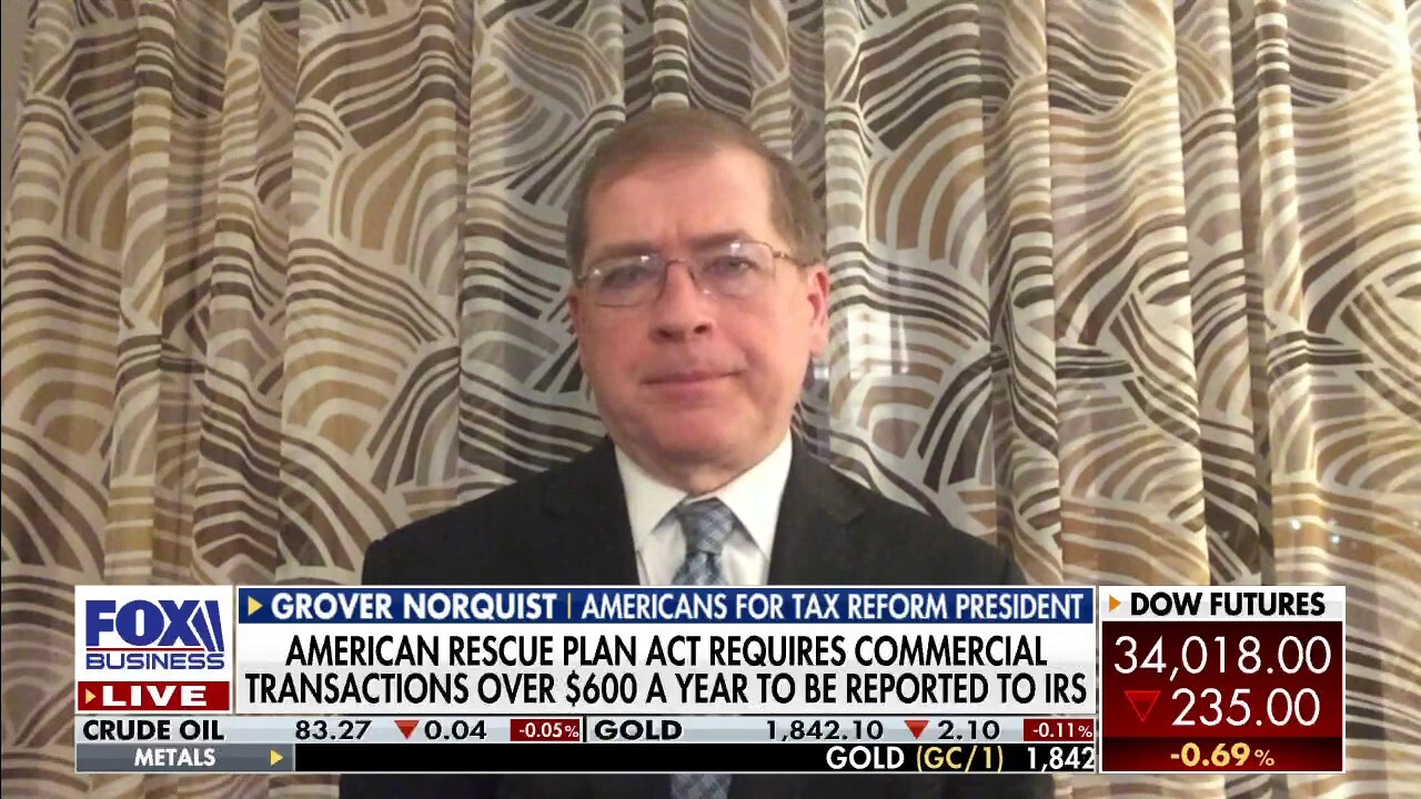 Biden's IRS reporting device for third-party payment processors 'will affect your taxes,' says Norquist