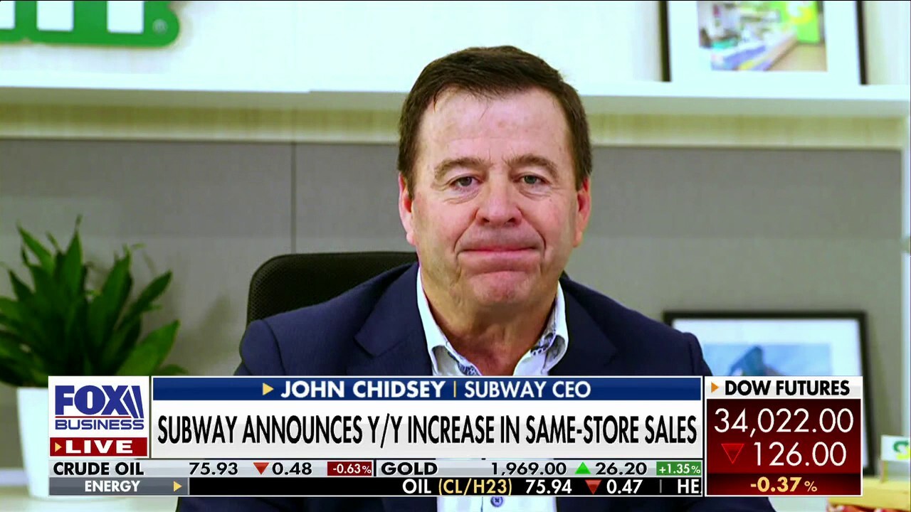 Subway CEO John Chidsey discusses the economic outlook of the company along with the impact inflation has had on business on ‘Mornings with Maria.’