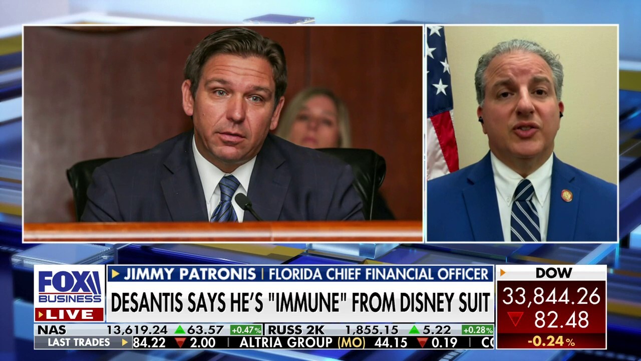 Florida Chief Financial Officer Jimmy Patronis provides updates on the state's economy and Gov. Ron DeSantis' legal battle with Disney.