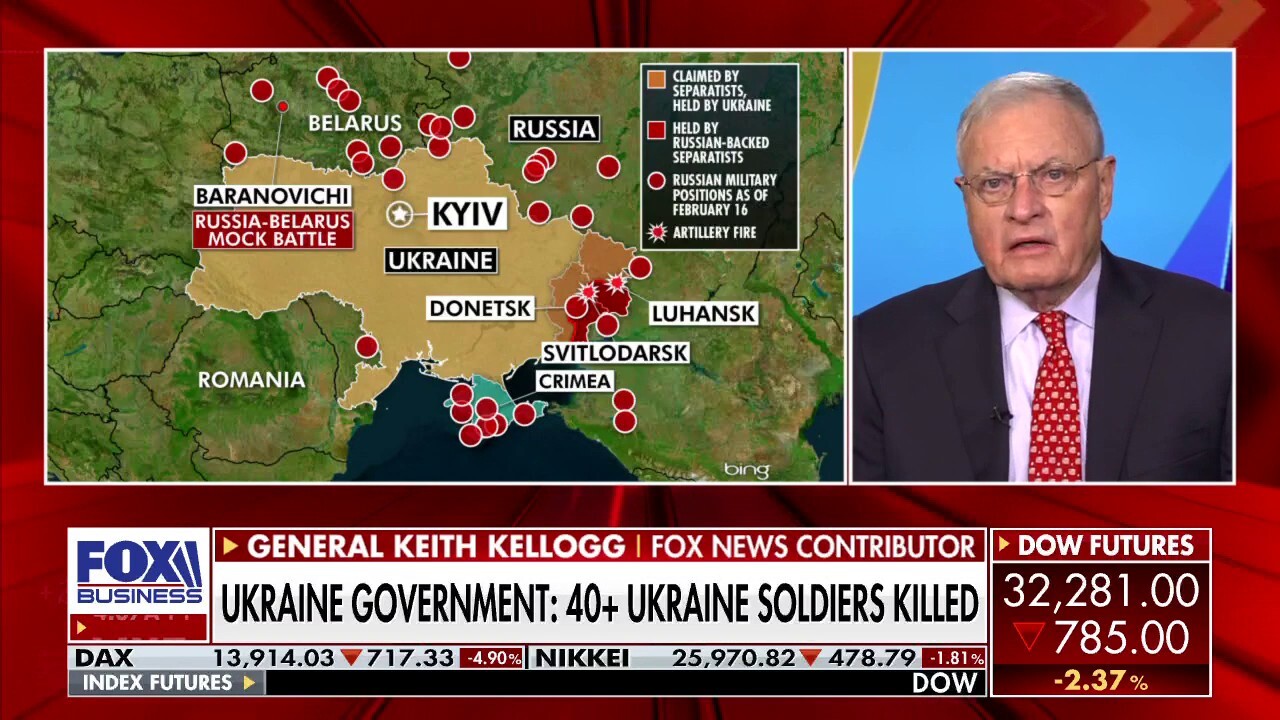 Gen. Keith Kellogg argues 'this is a global issue,' not a European issue anymore as Russia moves to invade Ukraine.