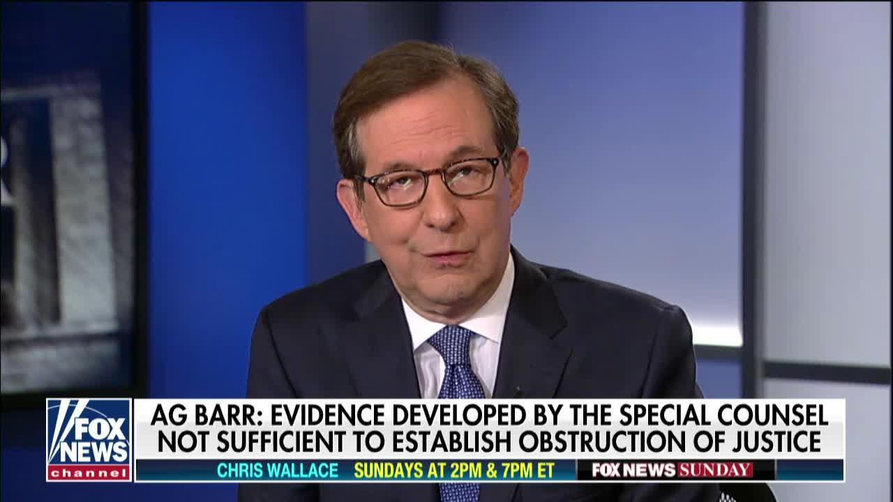 Chris Wallace: Democrats will come down very sharply on Barr concluding there was no obstruction of justice