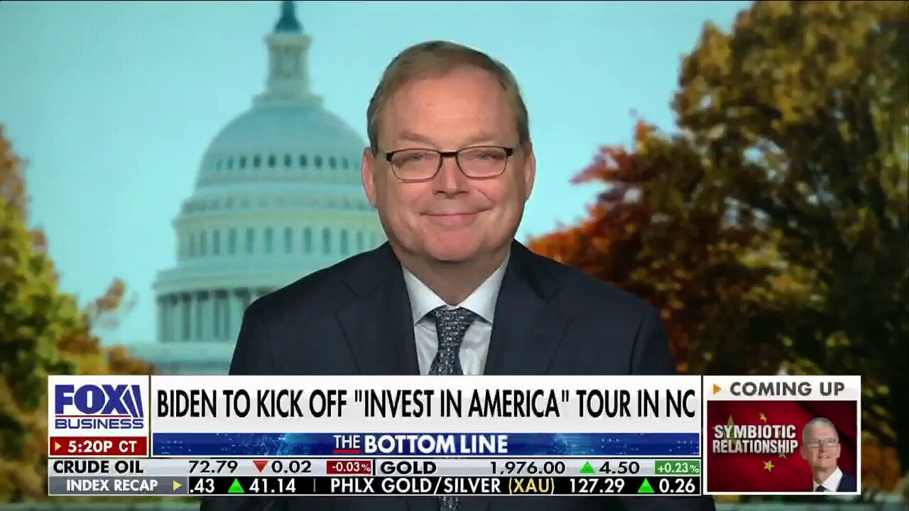 Former Council of Economic Advisers chairman Kevin Hassett discusses President Biden kicking off his ‘Invest in America’ tour to tout economic gains on ‘The Bottom Line.’