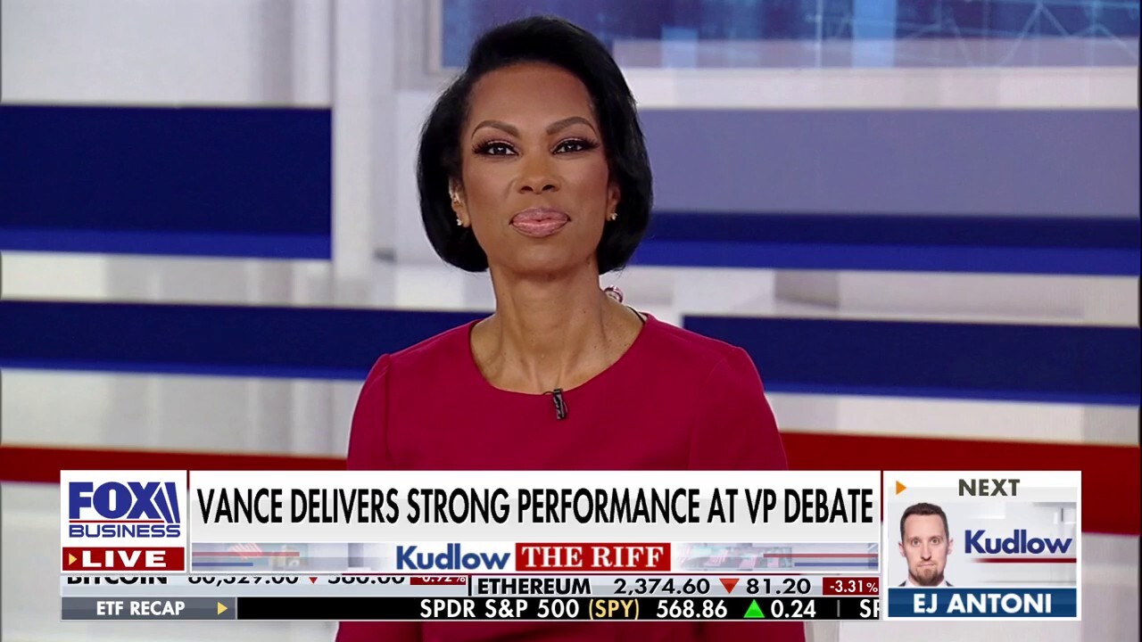  'Kudlow' panelists Harris Faulkner and Steve Scalise discuss the fallout from CBS Vice Presidential Debate on 'Kudlow' (Courtesy: CBS News).