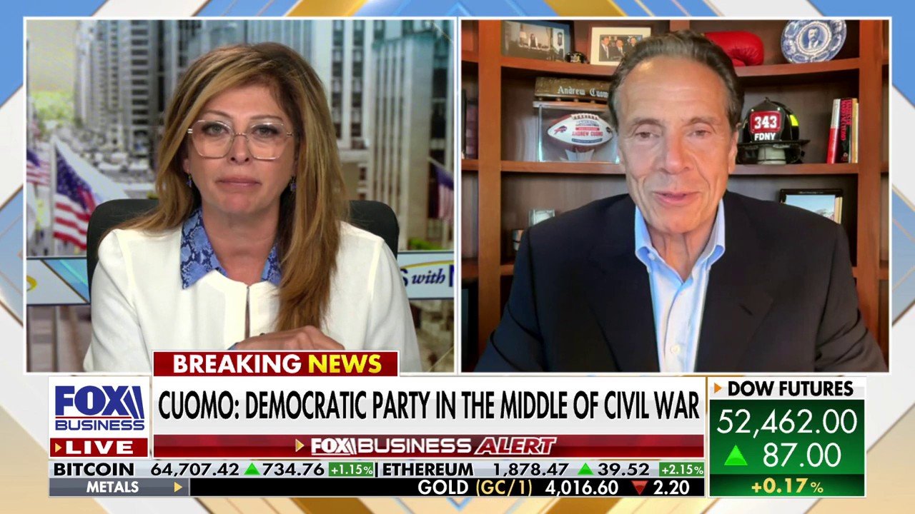 Former New York Governor Andrew Cuomo joins 'Mornings with Maria' to discuss his new role with crypto exchange OKX, why tokenization is the future of finance and the Democratic Party's shift toward socialism.