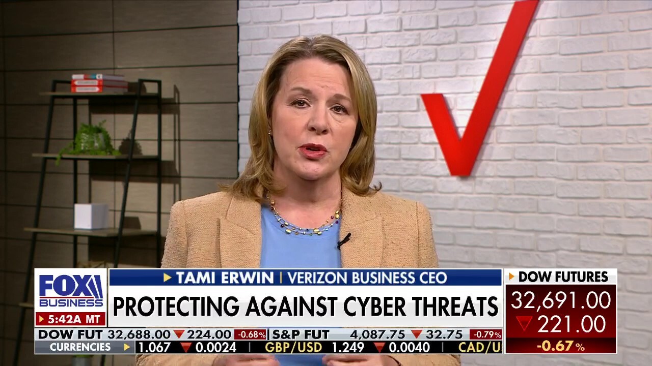 Verizon Business CEO Tami Erwin shares tips for protecting against cyber threats and encourages creating a security ‘framework.’