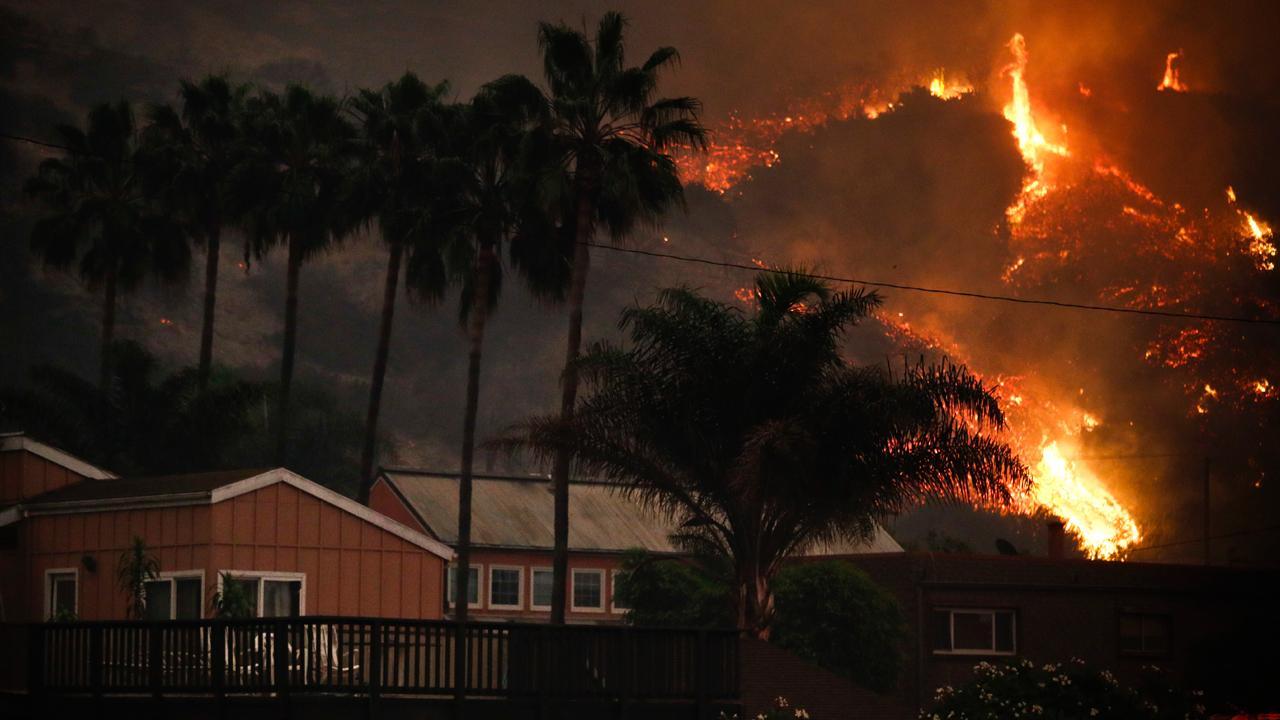 California wildfires worsened by severe winds, humidity