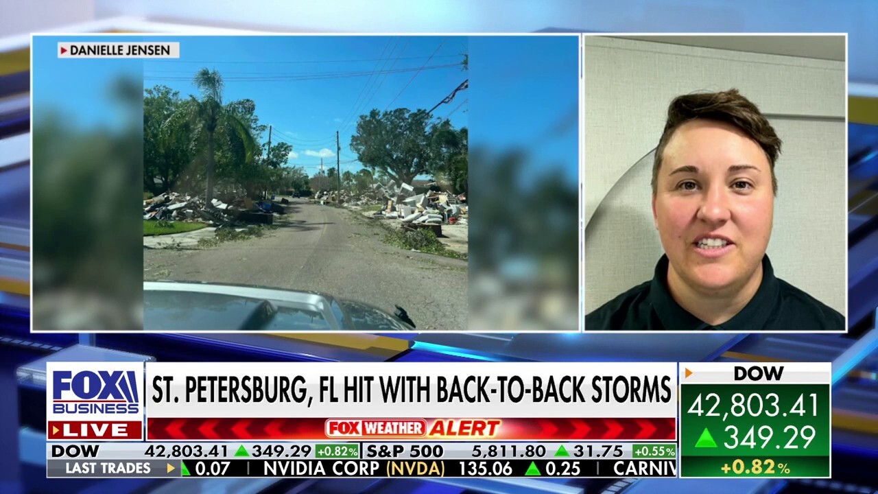 St. Petersburg resident Danielle Jensen discusses Gov. Ron DeSantis' response to Hurricane Milton on 'Varney & Co