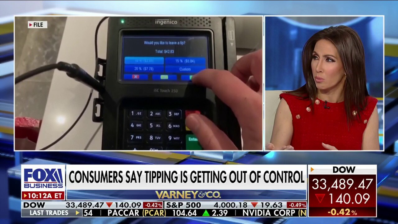 FOX Business' Stuart Varney and Lauren Simonetti discuss the new social pressures with being 'solicited' for a tip at quick-service or to-go restaurants.