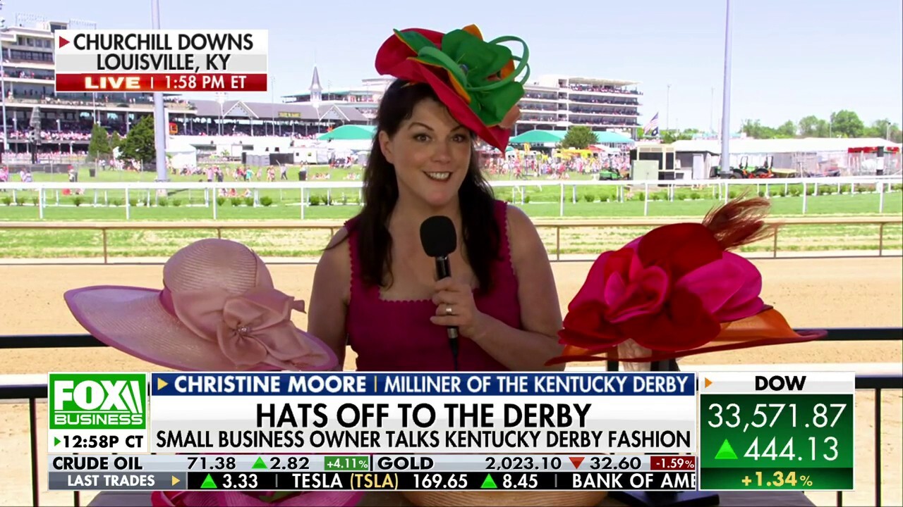 Kentucky Derby hat fashion with Christine A. Moore Millinery 