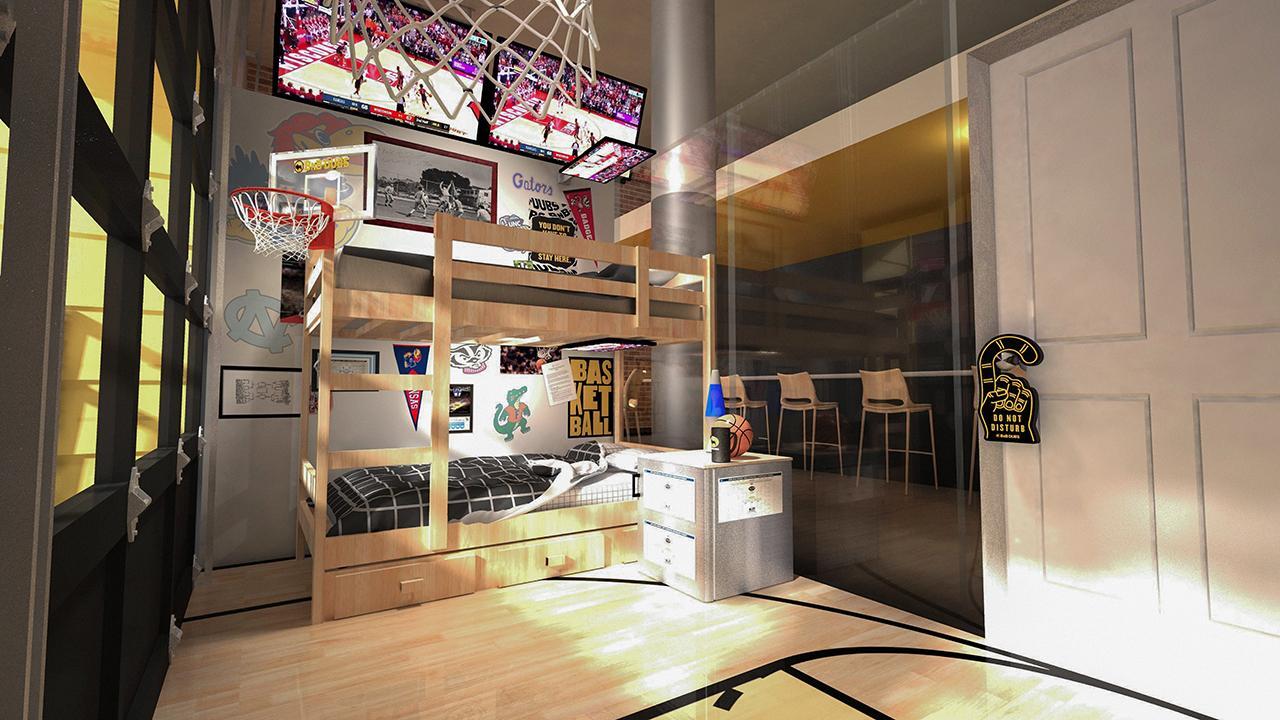 Buffalo Wild Wings builds hotel room inside restaurant for March Madness