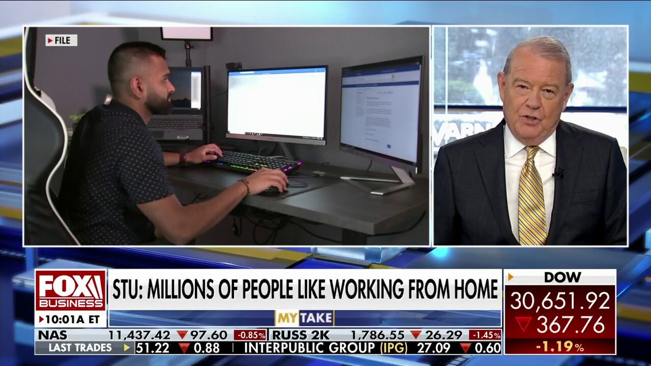 FOX Business host Stuart Varney argues offices look nothing like they were pre-pandemic as more employees opt to work remotely.