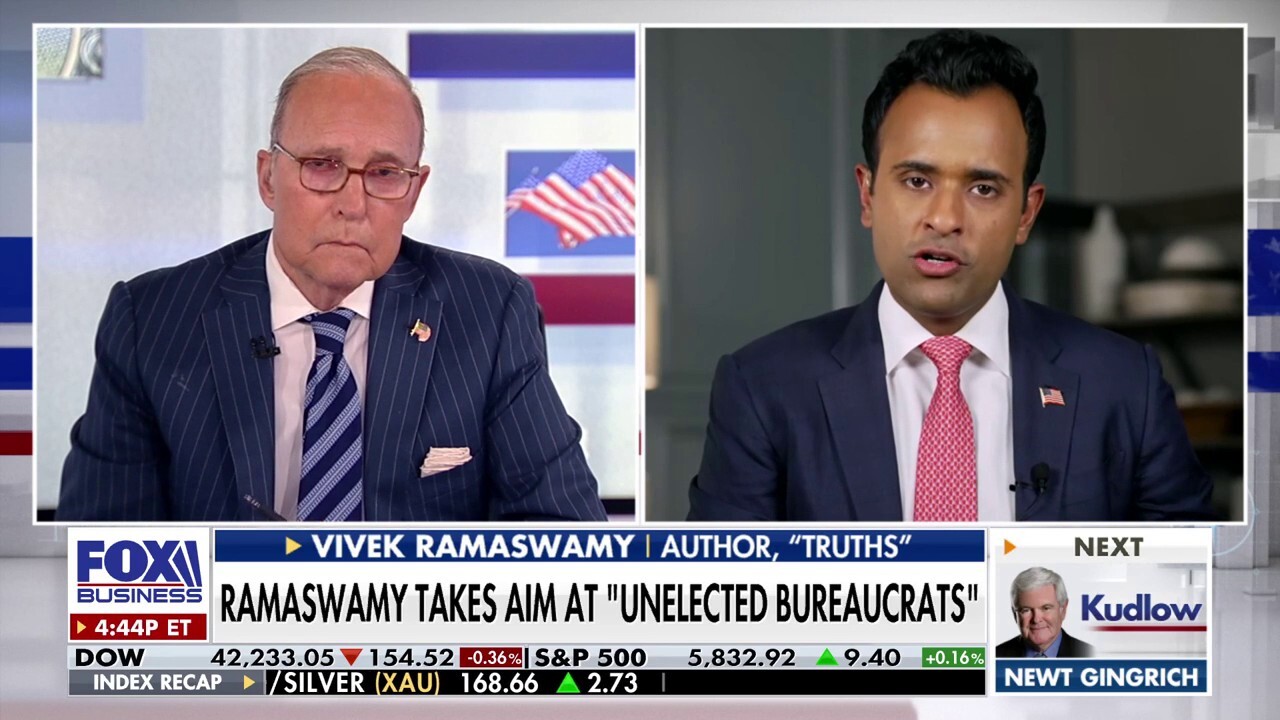  Former 2024 GOP presidential candidate Vivek Ramaswamy reveals why he is 'optimistic' about a second Trump term on 'Kudlow.'