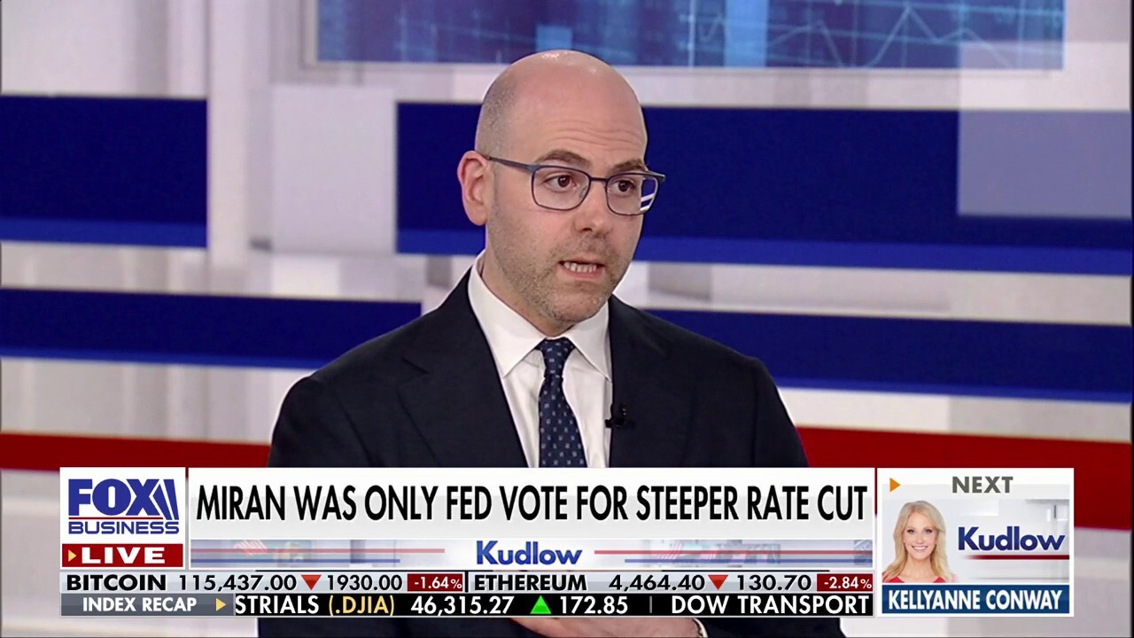 Federal Reserve Governor Stephen Miran unpacks the agency’s decision to cut interest rates, the state of the U.S. economy and more on ‘Kudlow.’