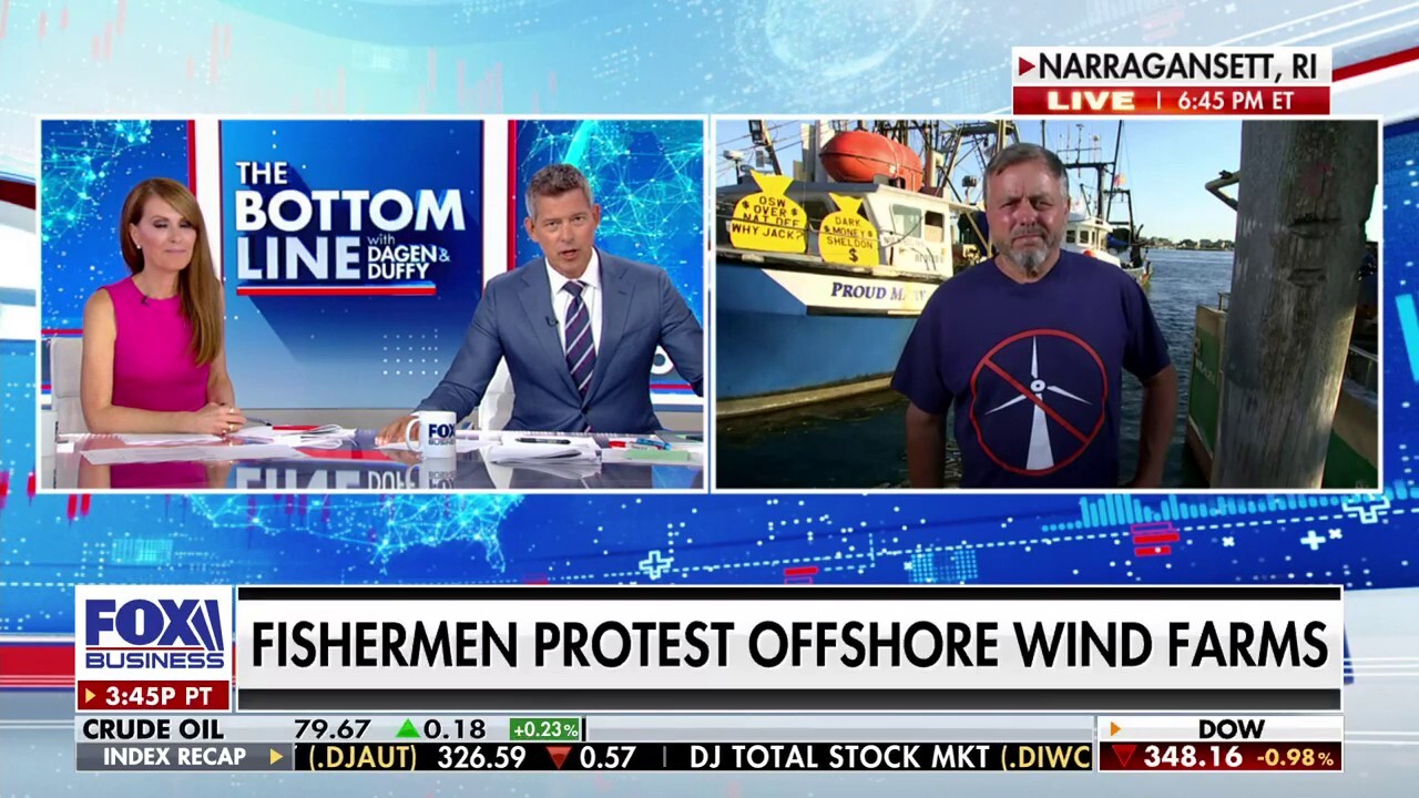 Rhode Island fisherman Chris Brown discusses how fishermen are protesting offshore wind farms on ‘The Bottom Line.’