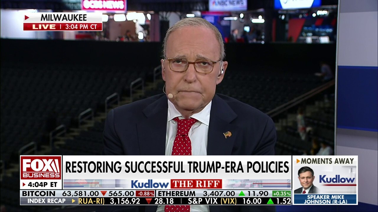 FOX Business host Larry Kudlow says America is yearning for former President Trump's leadership.