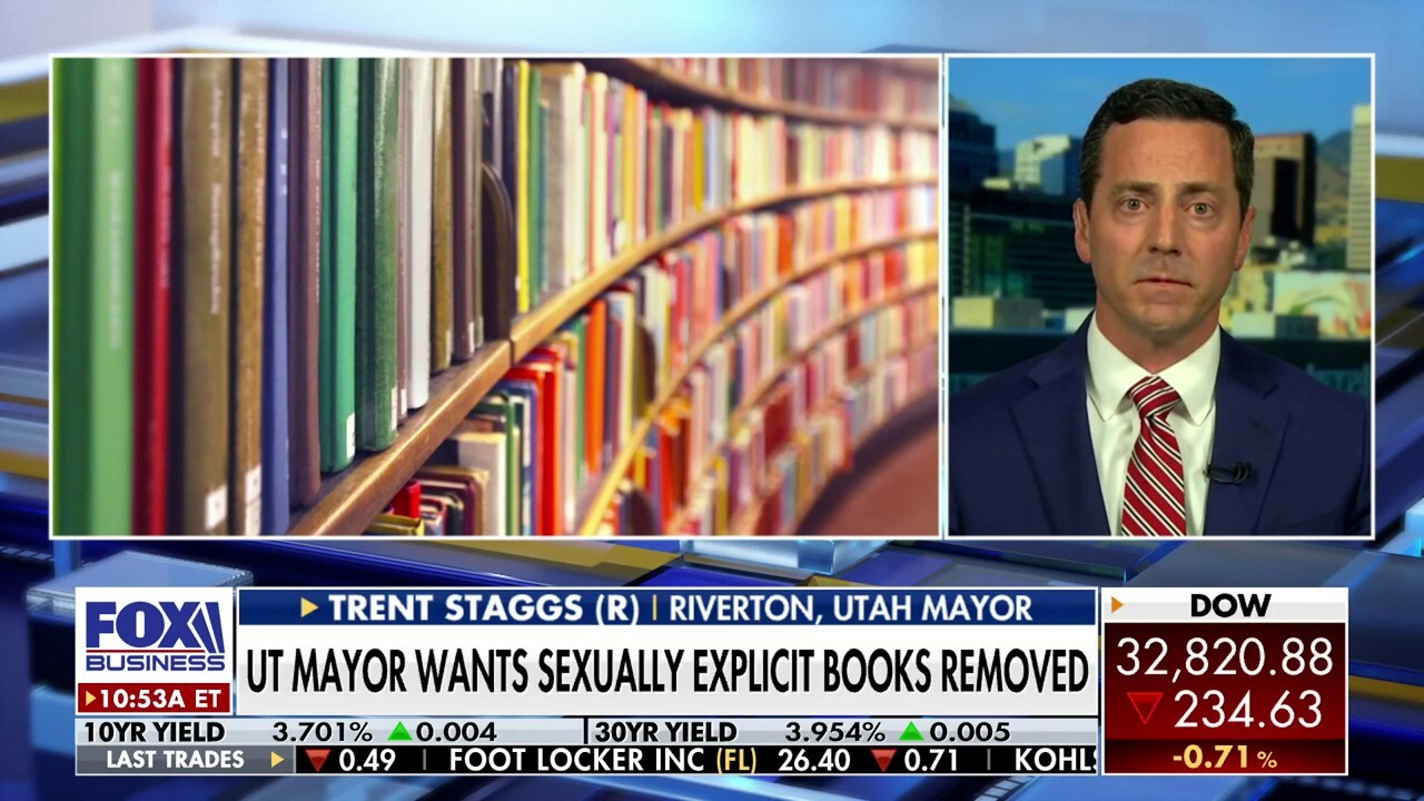 Utah Mayor Trent Staggs defends removing sexually explicit books: Certain things are ‘not appropriate’ for kids