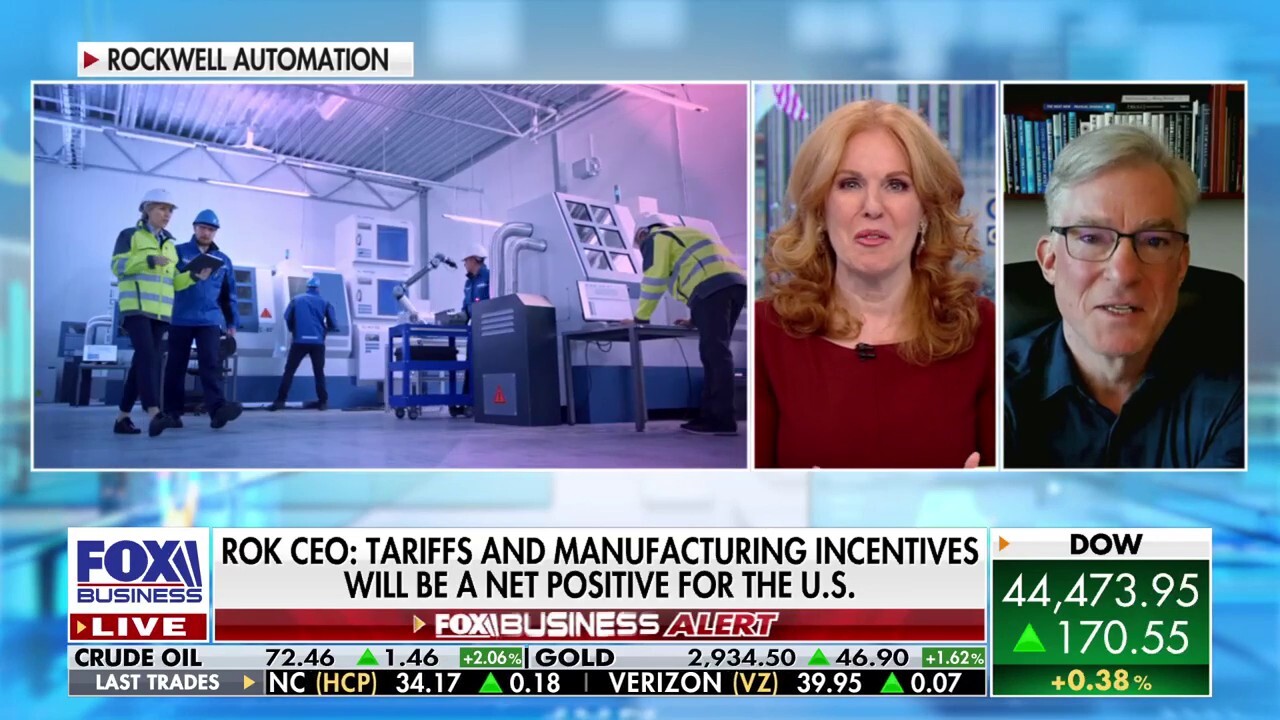 Rockwell Automation CEO Blake Moret explains how tariffs will be a 'net positive' for U.S. automation on 'The Claman Countdown.'