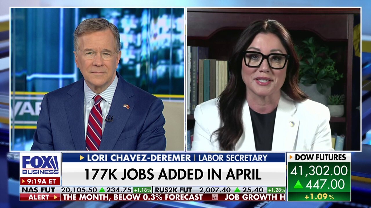 U.S. Labor Secretary Lori Chavez-DeRemer reacts to a positive April jobs report and breaks down where American careers are booming.
