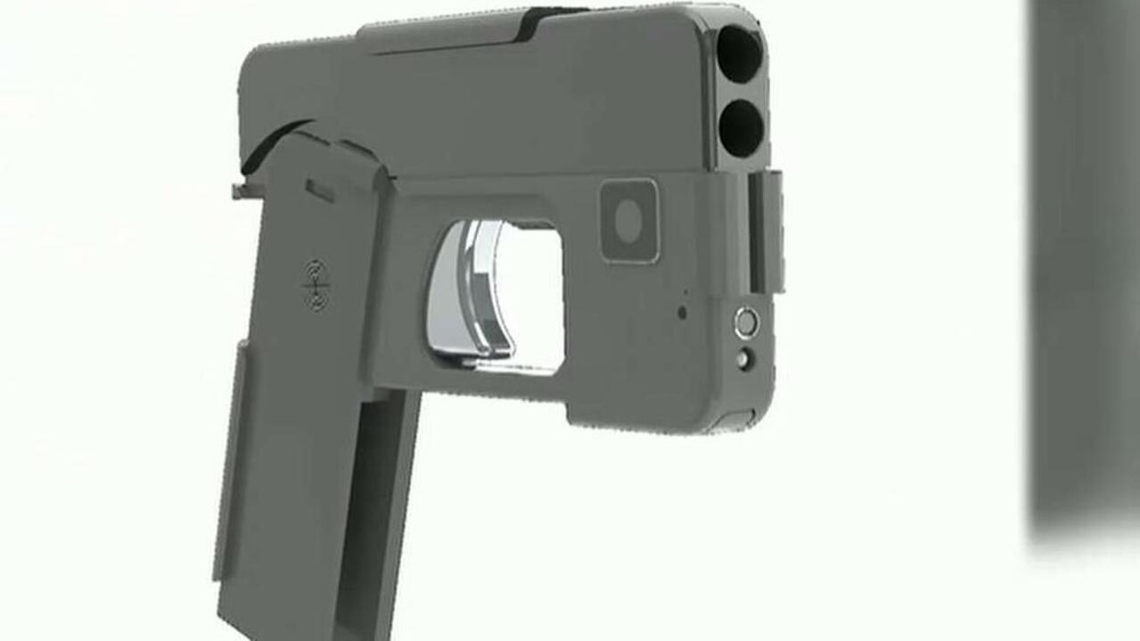 Handgun designed to look like smartphone