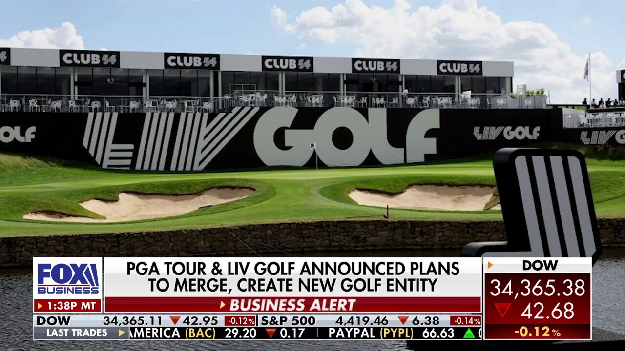 Sports Business Journal media reporter John Ourand reacts to reports that the DOJ will investigate the PGA Tour's merger with LIV Golf on 'The Claman Countdown.'