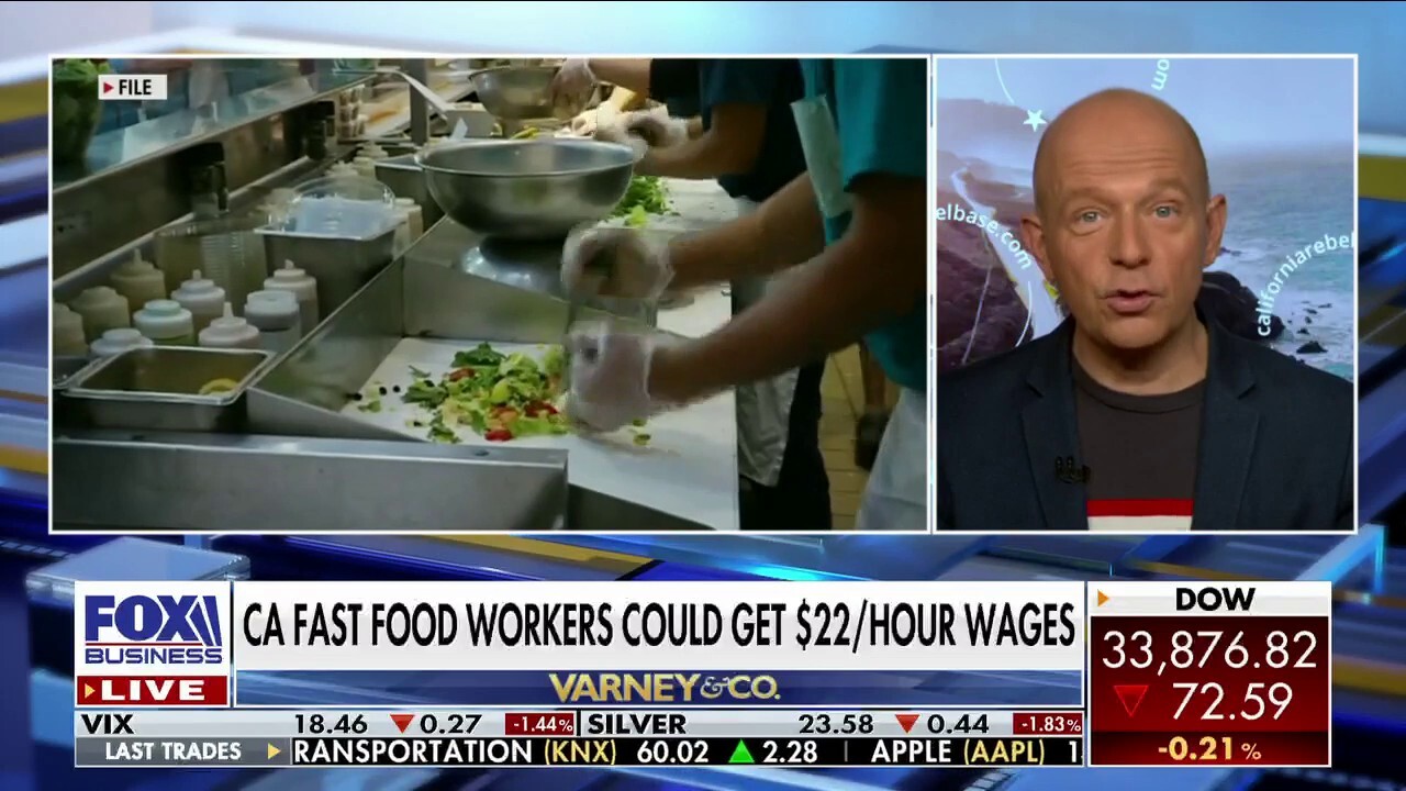 ‘The Next Revolution’ host Steve Hilton reacts to a California proposal which would raise the minimum wage for fast food workers to $22 per hour and discusses a lawsuit targeting social media for mental health problems.
