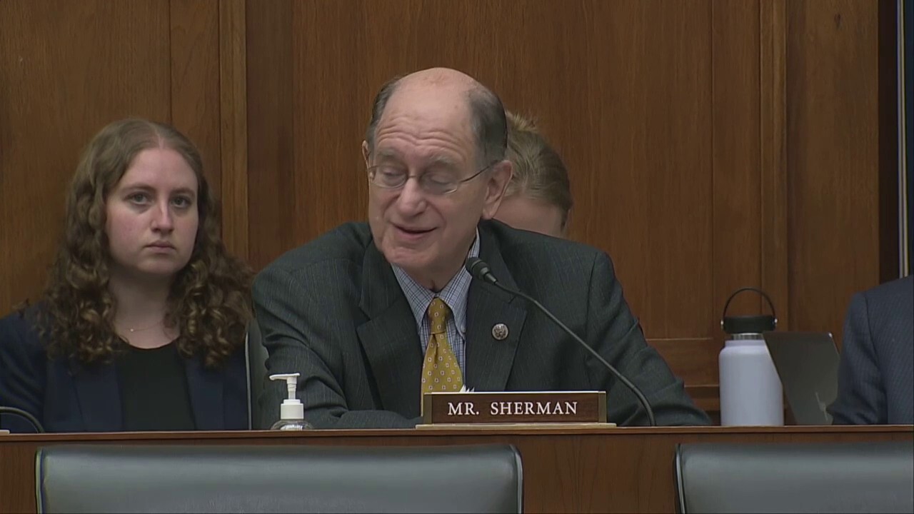 Rep. Brad Sherman, D-Calif., grills JPMorgan Chase CEO Jamie Dimon during a House Financial Services Committee hearing on Sept. 21, 2022.
