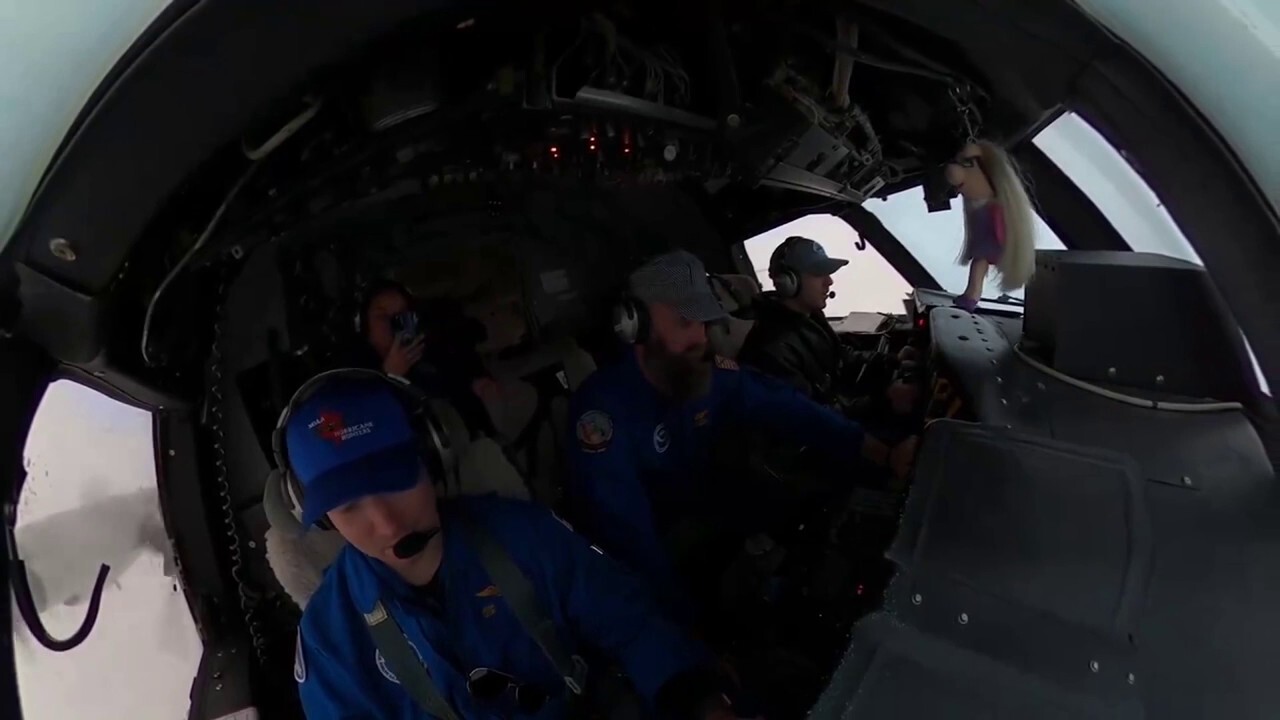 Views inside NOAA Hurricane Hunter aircraft during Hurricane Milton