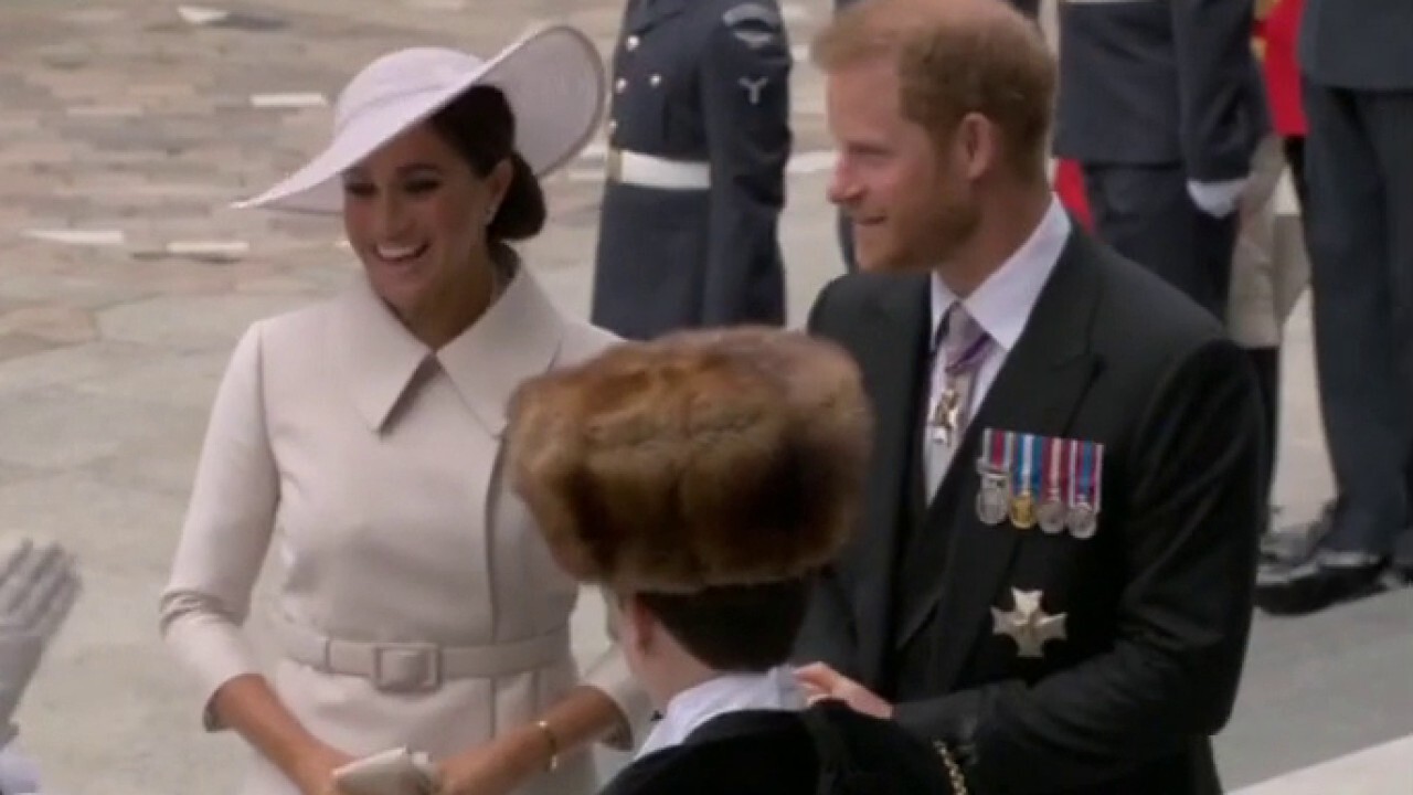 Harry and Meghan make appearance at Jubilee as Queen Elizabeth marks 70 years on throne