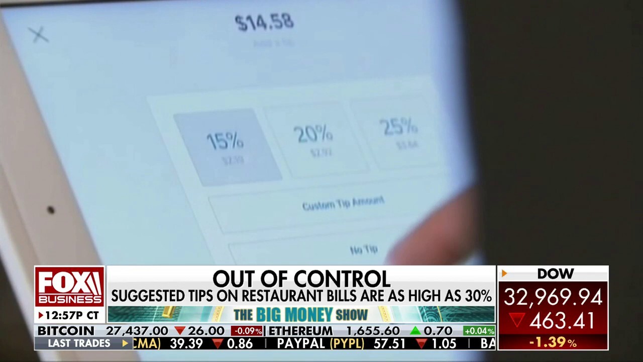 FOX News senior correspondent Jonathan Serrie reports from Atlanta on the 'out of control' tipping culture in the United States on 'The Big Money Show.'